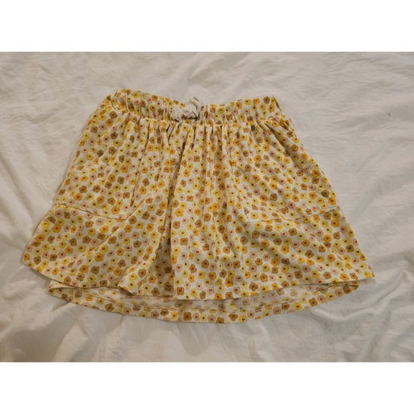 Cat & Jack Other - Cat & Jack Girls 8 Floral Skort Skirt w Built-In Shorts Cream Yellow